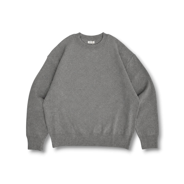 【CREPUSCULE|クレプスキュール】CO RIB SWEAT P/O/コットンリブ スウェット プルオーバー(OATMEAL , GRAY) 正規取扱店舗 公式オンライン通販 島根 松江 