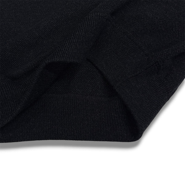 【CREPUSCULE|クレプスキュール】COTTON WOOL MOSS STITCH P/O(KHAKI , NAVY , BROWN , BLACK) 正規取扱店舗 公式オンライン通販 島根 松江 コットンニット 26FW