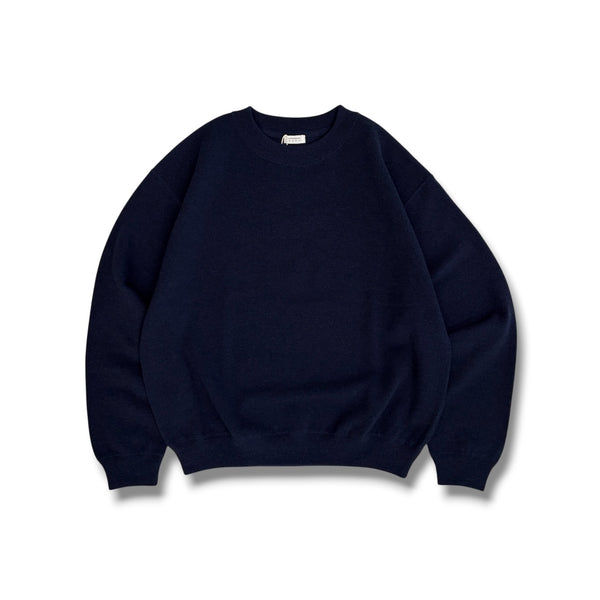 【CREPUSCULE|クレプスキュール】COTTON WOOL MOSS STITCH P/O(KHAKI , NAVY , BROWN , BLACK) 正規取扱店舗 公式オンライン通販 島根 松江 コットンニット 26FW