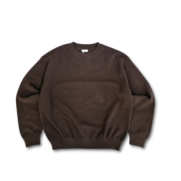 【CREPUSCULE|クレプスキュール】COTTON WOOL MOSS STITCH P/O(KHAKI , NAVY , BROWN , BLACK) 正規取扱店舗 公式オンライン通販 島根 松江 コットンニット 26FW
