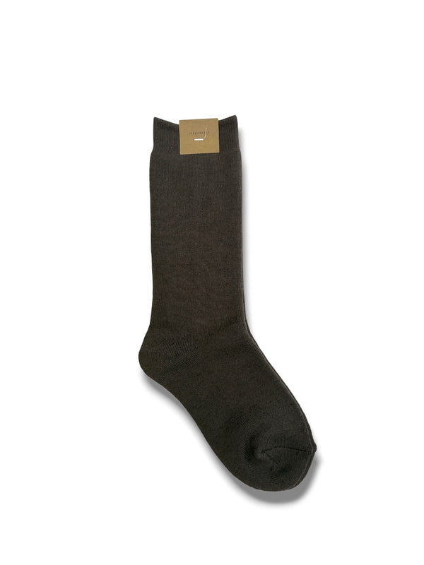 【CREPUSCULE|クレプスキュール】CO/WO SOX/コットンウールソックス(OATMEAL , L.GRAY , NAVY , BROWN , BLACK)
