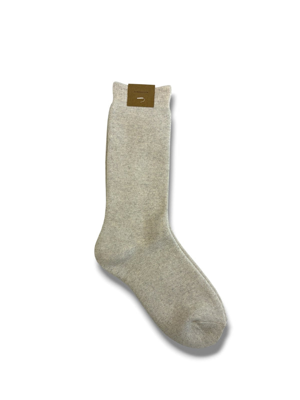 【CREPUSCULE|クレプスキュール】CO/WO SOX/コットンウールソックス(OATMEAL , L.GRAY , NAVY , BROWN , BLACK)