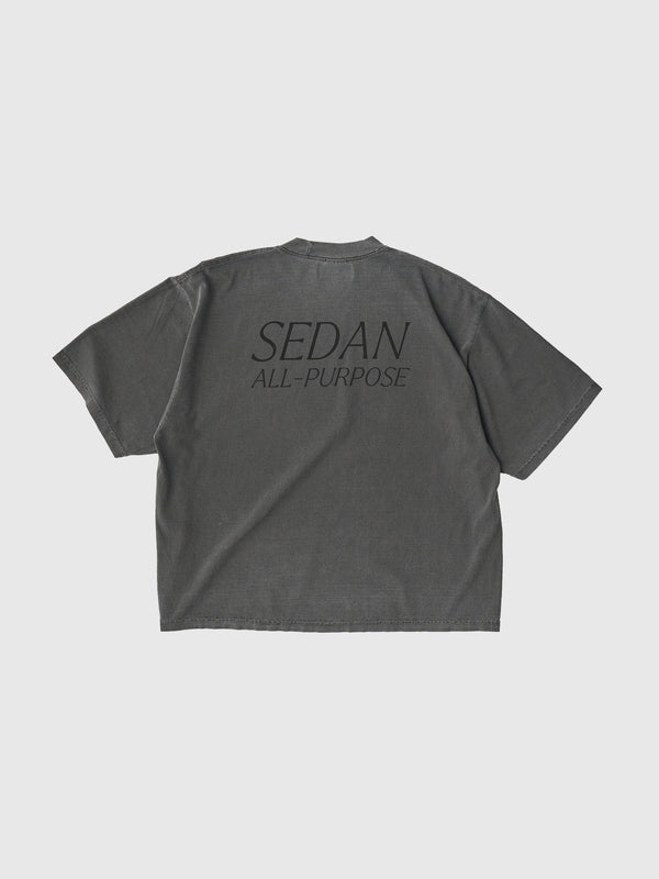 【SEDAN ALL-PURPOSE|セダンオールパーパス】GARMENT DYED S/S TEE/ガーメントダイS/Sティー(WHITE,CHARCOAL,BLACK)