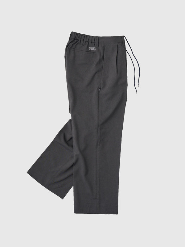 【SEDAN ALL-PURPOSE|セダンオールパーパス】VENTILATION WIDE SLACKS/ベチレーションワイドスラックス(CHARCOAL)