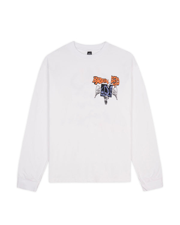 【BRAIN DEAD | ブレインデッド】COSMIC DEBRIS LONG SLEEVE SHIRT/コズミックデブリスロングスリーブシャツ(WHITE)