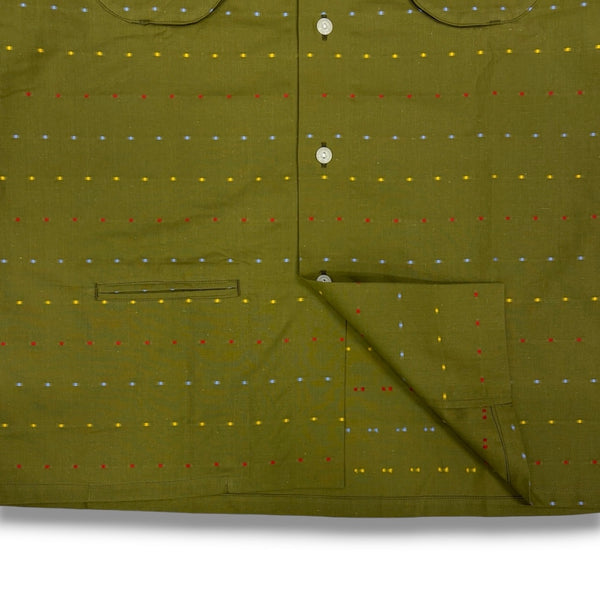 【NOROLL|ノーロール】DOT S/S SHIRT/ドット シャツ(OLIVE)