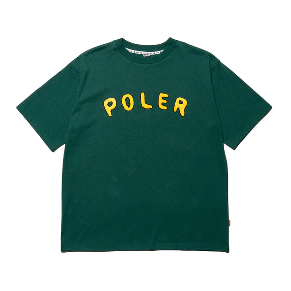 PRM WASH POLER CHENILLE EMB TEE/PRMウォッシュポーラーシェニールEBMティー(GREEN)