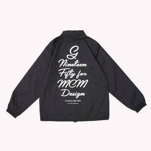 【GALLERY 1950|ギャラリー 1950】NYLON COACH JACKET/ナイロンコーチジャケット(BLACK)
