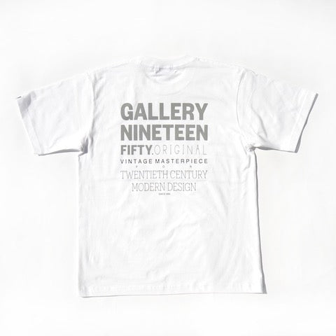 【GALLERY 1950|ギャラリー 1950】S/S TEE-TWENTIETH CENTURY (WHITE/GRAY)