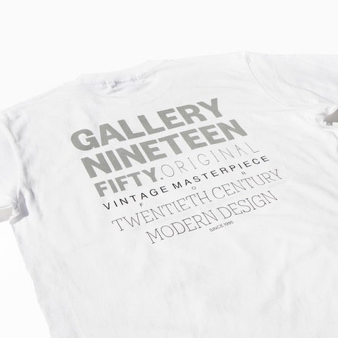 【GALLERY 1950|ギャラリー 1950】S/S TEE-TWENTIETH CENTURY (WHITE/GRAY)