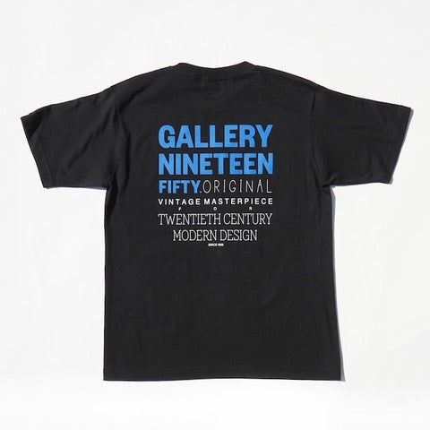 【GALLERY 1950|ギャラリー 1950】S/S TEE-TWENTIETH CENTURY (BLACK/BLUE)
