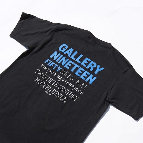 【GALLERY 1950|ギャラリー 1950】S/S TEE-TWENTIETH CENTURY (BLACK/BLUE)