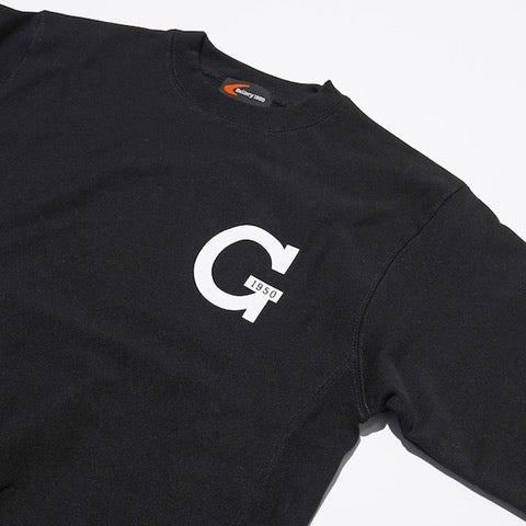 【GALLERY 1950|ギャラリー 1950】SIDE PANEL SWEAT CREW-G/サイドパネルスウェットクルー G(ASH,NAVY,BLACK)