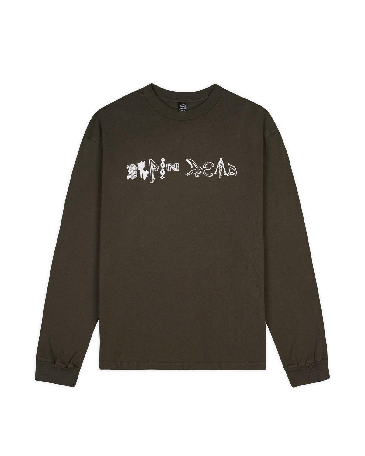 コズミックデブリスロングスリーブシャツ(DARK GREEN)BRAIN DEAD