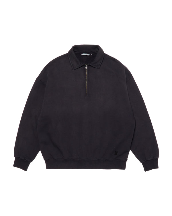 【FARAH|ファーラー】VINTAGE HALF ZIP SWEATSHIRT/ヴィンテージハーフジップスウェットシャツ(HEATHER GREY , FADED BLUE , FADED BLACK)