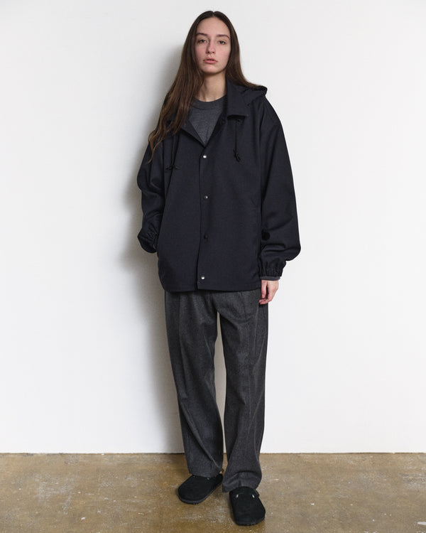 【FARAH|ファーラー】HOODED COACH JACKET/フーデッド コーチジャケット(BLACK)