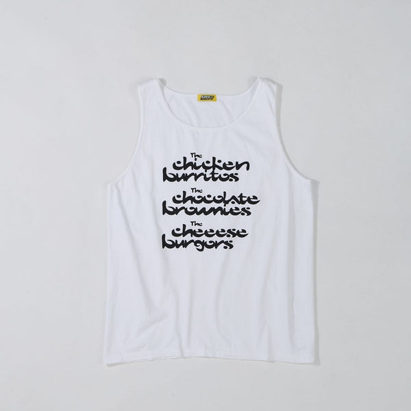 【SAVE SHOCK|セーブショック】FAVORITE FOODS TANK TOP/ファイバリットタンクトップ(PINK , WHITE , GRAY)