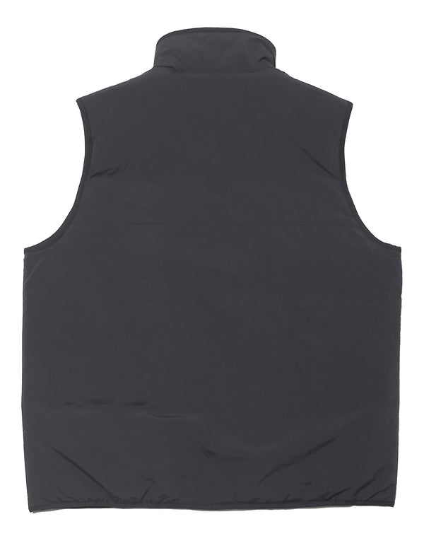 【FARAH|ファーラー】NYLON ZIP UP VEST/ナイロンジップアップベスト(BLACK)