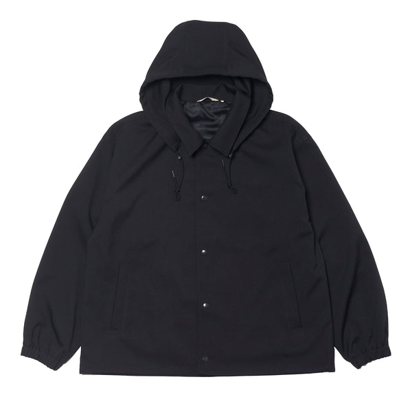 HOODED COACH JACKET/フーデッド コーチジャケット(BLACK)