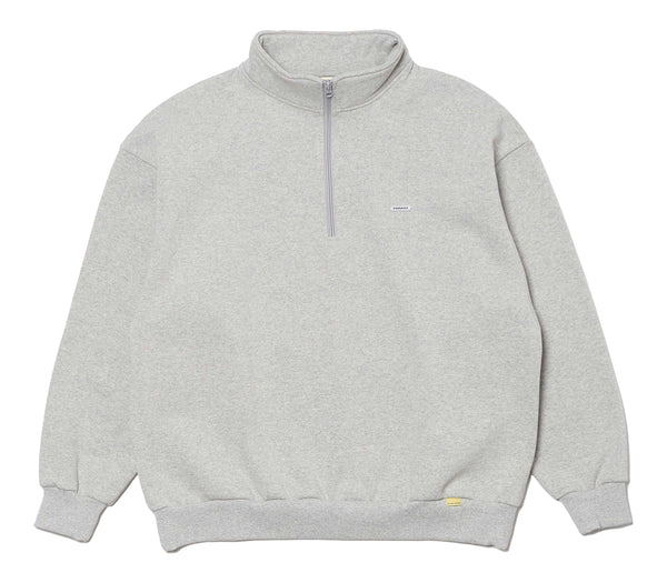 POTTING LOGO HALF ZIP SWEATSHIRT/ポッティング ロゴハーフジップスウェットシャツ(HEATHER GREY)