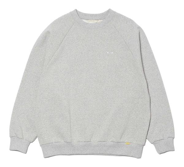 【FARAH|ファーラー】POTTING LOGO CREWNECK SWEATSHIRT/ポッティングロゴクルーネックスウェットシャツ(HEATHER GREY)