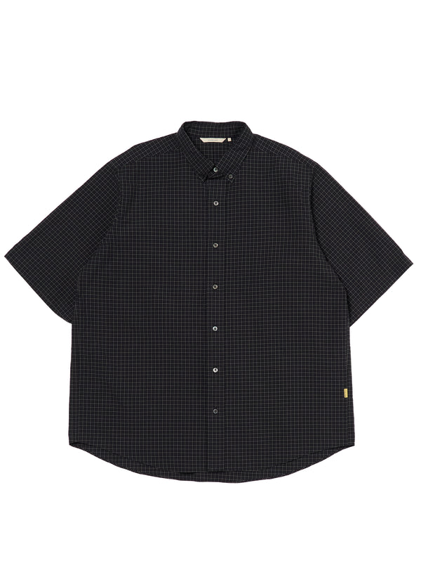 【FARAH|ファーラー】B.D S/S SHIRT/ボタンダウンS/Sシャツ(BLACK PLAIDS)