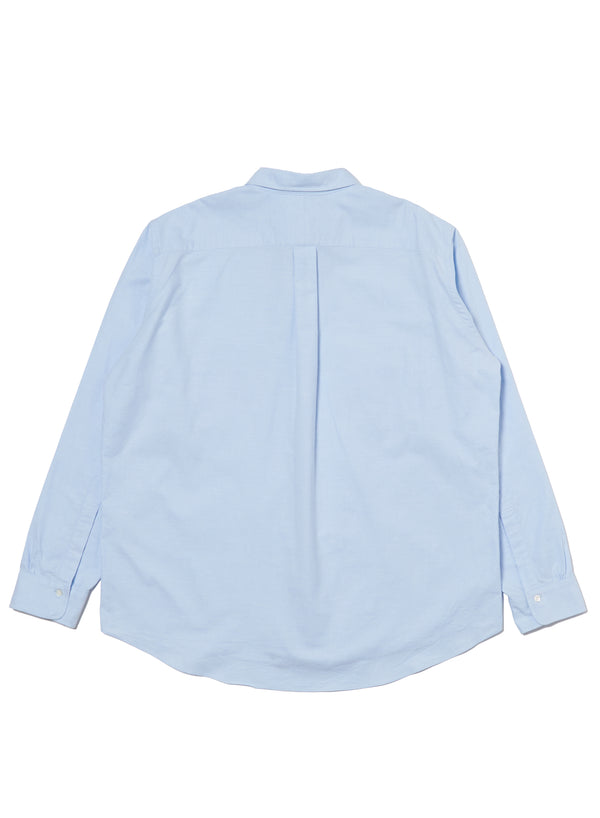 【FARAH|ファーラー】FARAH POCKET L/S SHIRT/ファーラーポケットL/Sシャツ(SAX)