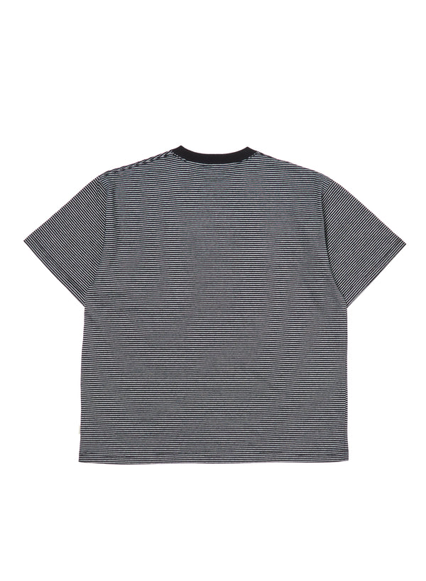【FARAH|ファーラー】MULTI STRIPED S/S TEE/マルチストライプS/Sティー(BLACK)