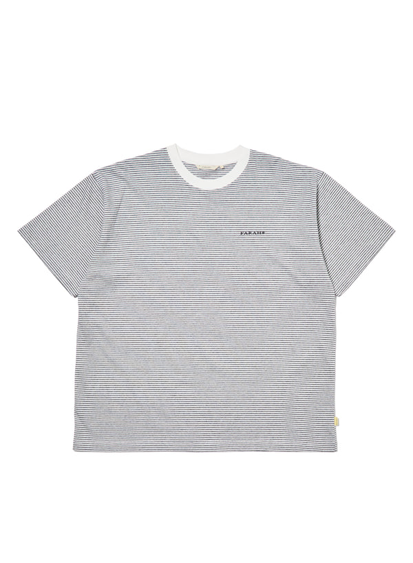 【FARAH|ファーラー】MULTI STRIPED S/S TEE/マルチストライプS/Sティー(WHITE)