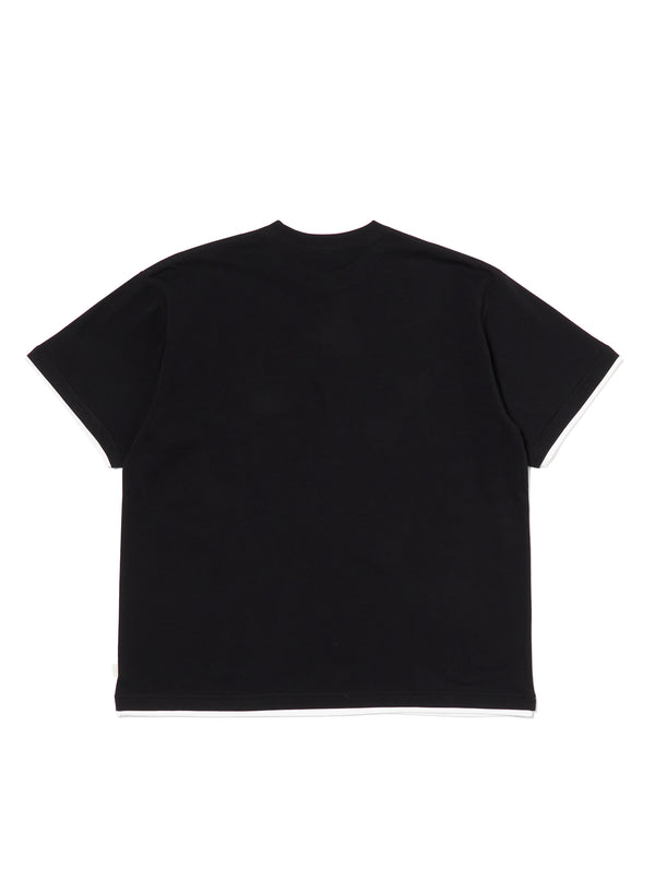 【FARAH|ファーラー】LAYERED S/S TEE/レイヤードS/Sティー(BLACK)
