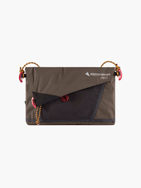 【KLATTERMUSEN|クレッタルムーセン】HRID WP ACCESSORY BAG 3L(SLATE BROWN , SILVER CREME , RAVEN) 26FW 正規取扱店舗 公式オンライン通販 島根 松江 フリッド ウォータープルーフ アクセサリバッグ 3L 防水 サコッシュ 