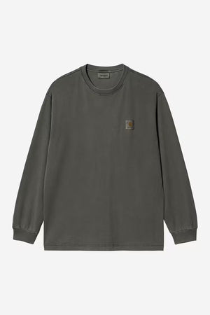 【CARHARTT WIP|カーハートWIP】L/S NELSON T-SHIRT/L/SネルソンTシャツ(G GREEN GARMENT DYED , BLACK GARMENT DYED)