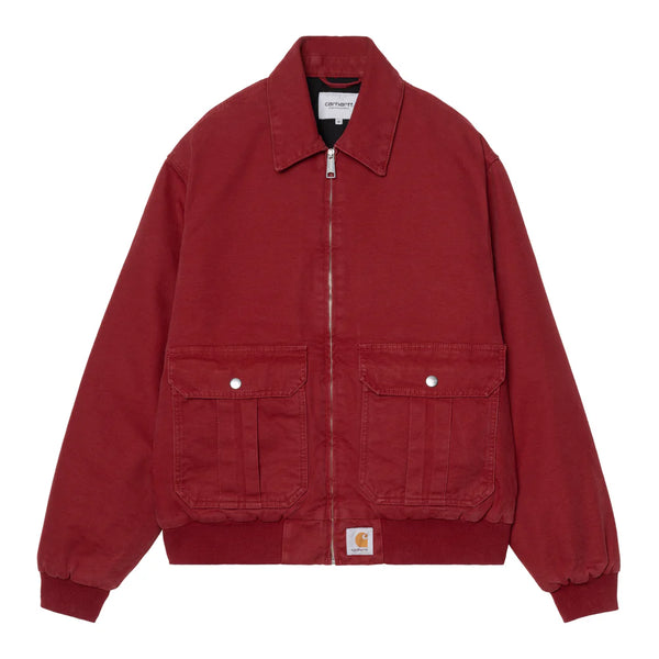 【CARHARTT WIP|カーハートWIP】STANTON JACKET/スタントンジャケット(SCARLET STONE WASHED)