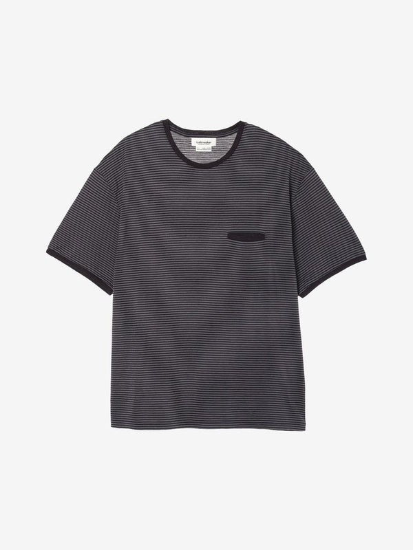 【ICE BRAEKER|アイスブレーカー】150 MERINO STRIPE SS TEE/150 メリノ ストライプSSTシャツ(BEFORE DAWN)