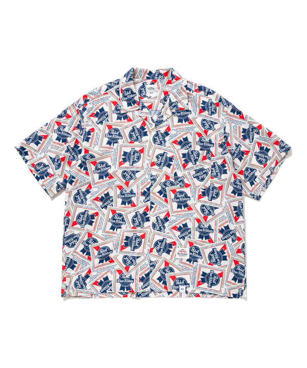 【BEDWIN |ベドウィン】Pabst Ex. S/S OPEN COLLAR SHIRT "COLIN" (MIX)