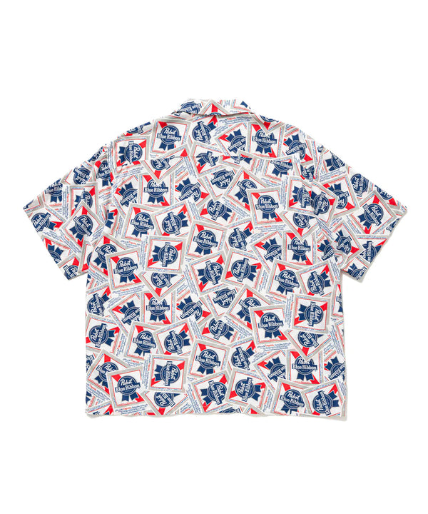 【BEDWIN |ベドウィン】Pabst Ex. S/S OPEN COLLAR SHIRT "COLIN" (MIX)