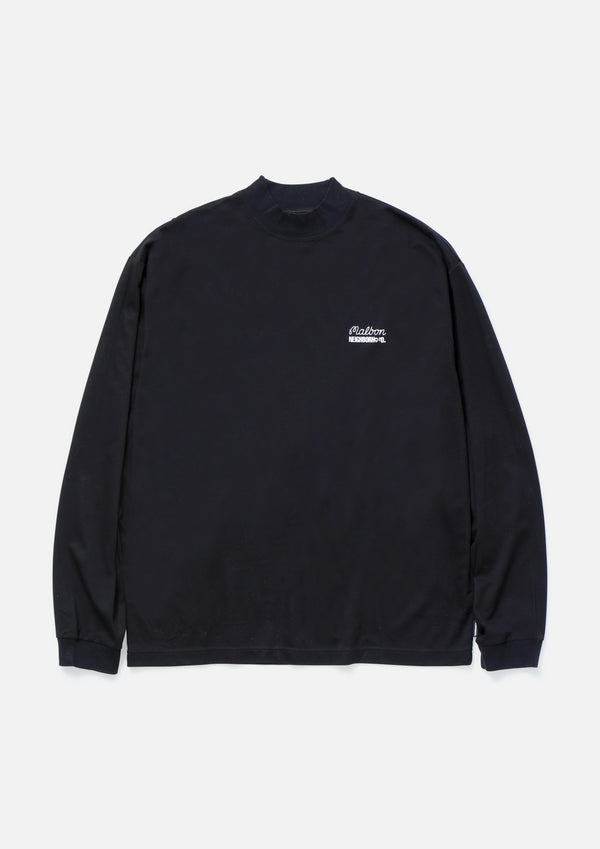 【NEIGHBORHOOD|ネイバーフッド】NH X MALBON GOLF . MOCNECK LS/NH X マルボンゴルフ.モックネックLS(BLACK)