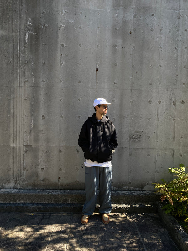 【FARAH|ファーラー】HOODED COACH JACKET/フーデッド コーチジャケット(BLACK)