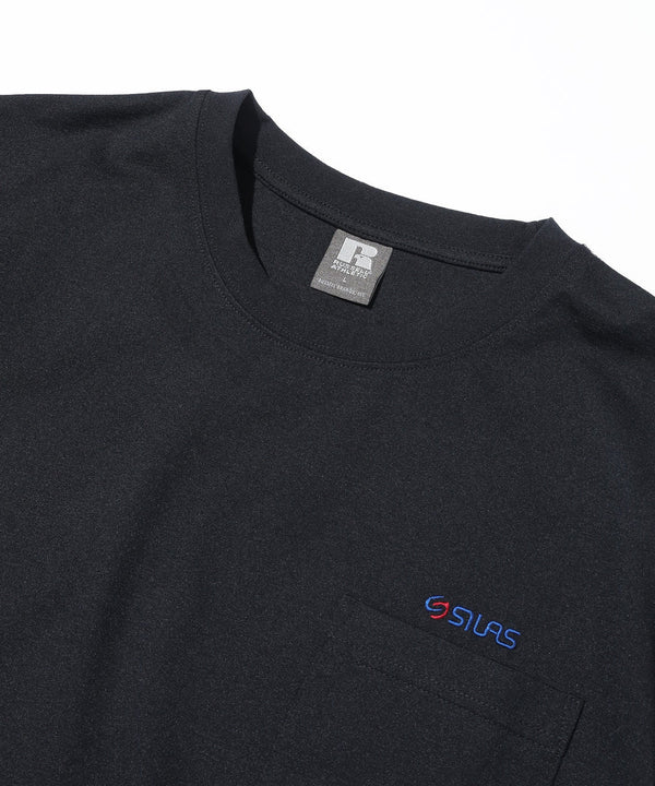 【SILAS|サイラス】SILAS×RUSSELL ATHLETIC POCKET S/S TEE/サイラス×ラッセルアスレティックポケットS/S TEE(BLACK)