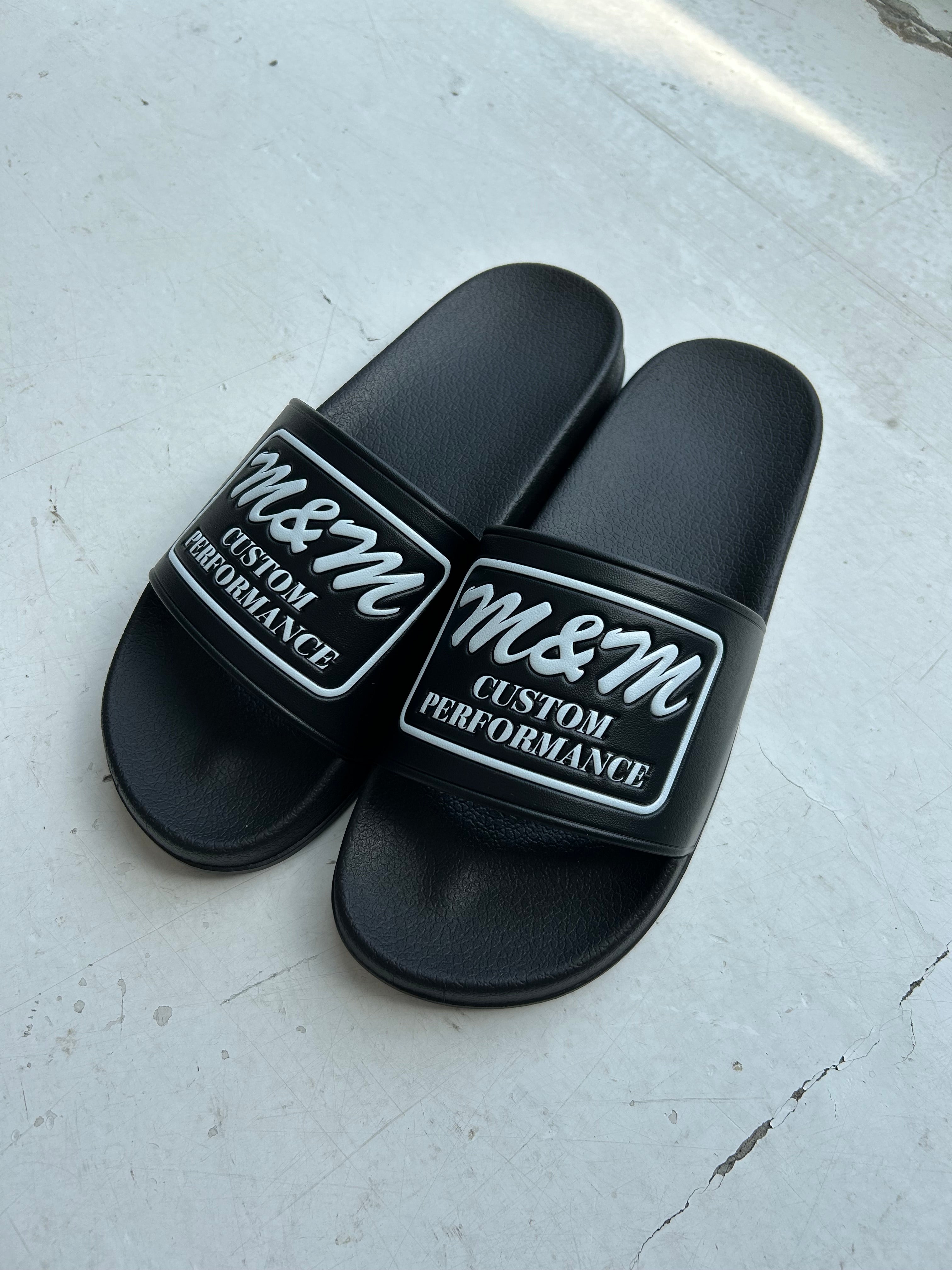 M&M CUSTOM PERFORMANCE - SANDALS (BLACK) / エンボスロゴ