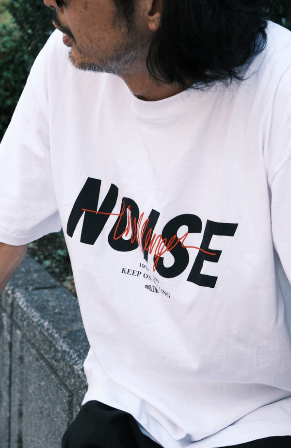 【CHALLENGER|チャレンジャー】S/S NOISE TEE/S/SノイズTEE(WHITE,BLACK)