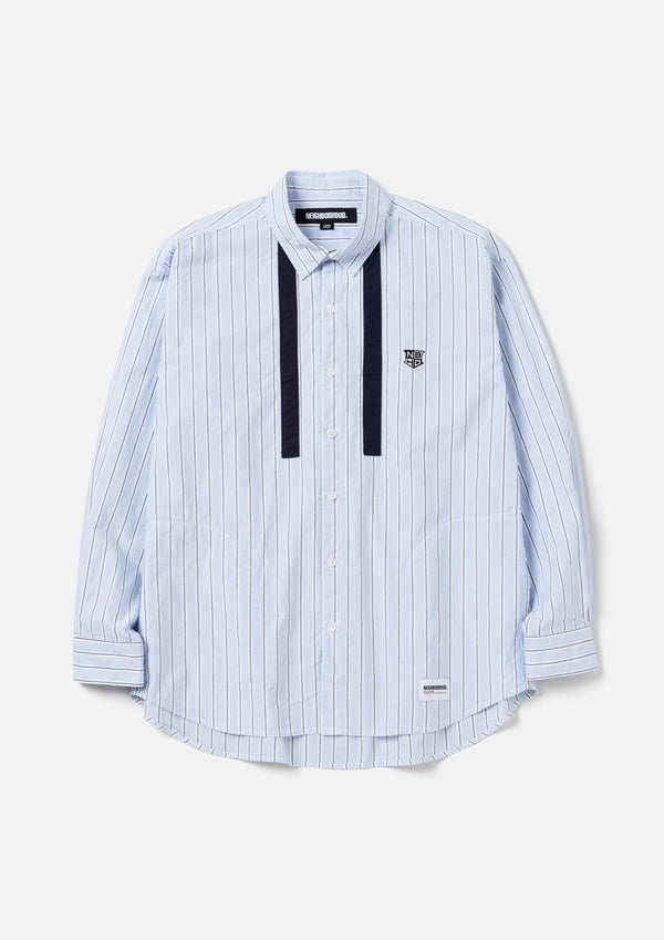 【NEIGHBORHOOD|ネイバーフッド】TIE SHIRT LS/タイ シャツ LS(STRIPE-B)