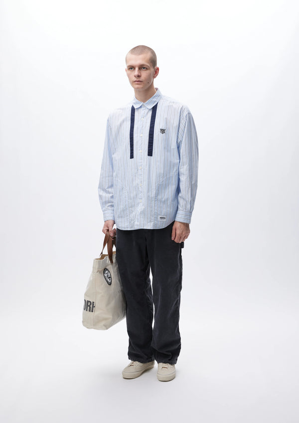 【NEIGHBORHOOD|ネイバーフッド】TIE SHIRT LS/タイ シャツ LS(STRIPE-B)