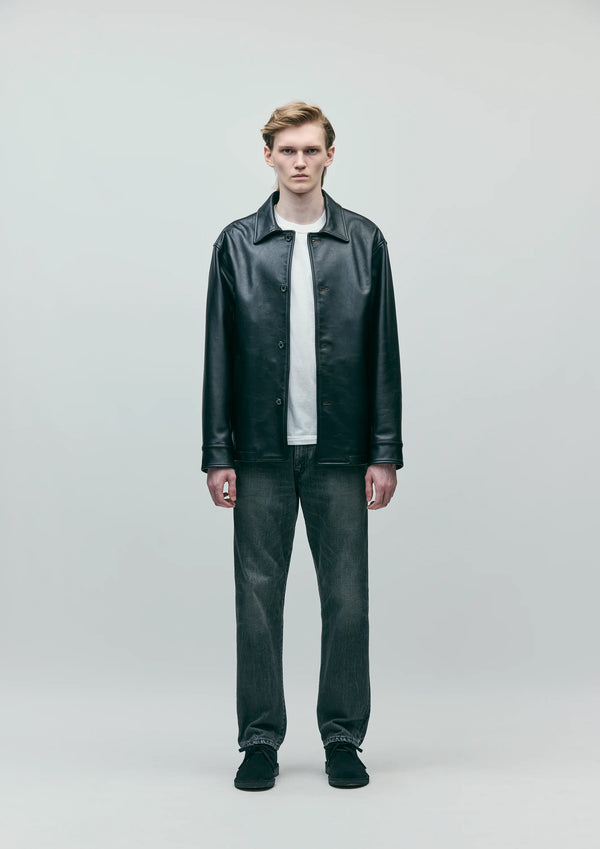 【NEIGHBORHOOD|ネイバーフッド】LEATHER CAR COAT/レザーカーコート(BLACK)