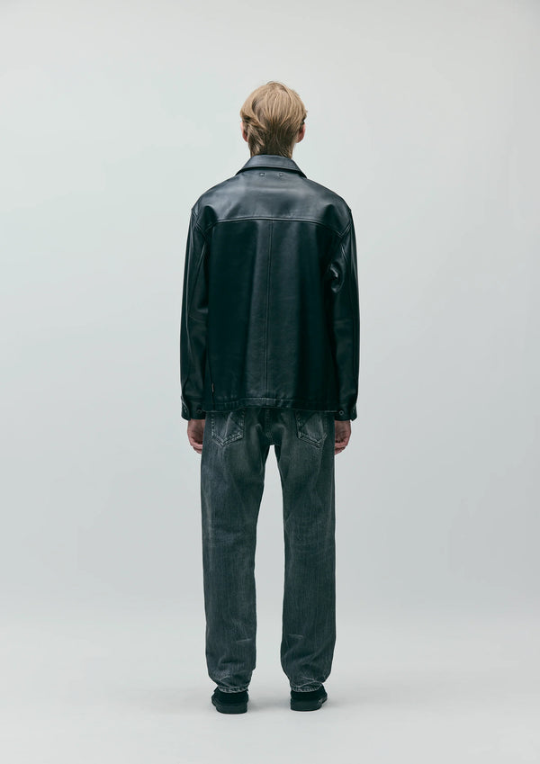 【NEIGHBORHOOD|ネイバーフッド】LEATHER CAR COAT/レザーカーコート(BLACK)