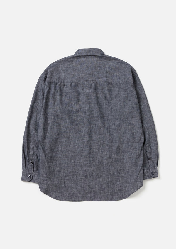 CHAMBRAY BD SHIRT LS (BLACK)