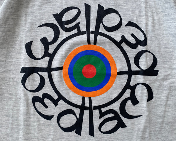 【BEDLAM|ベドラム】INDIA TARGET TEE/インディアターゲットティー(ASH)