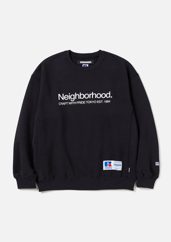 NH X RUSSELL ATHLETIC . SWEAT SHIRT LS(BLACK)