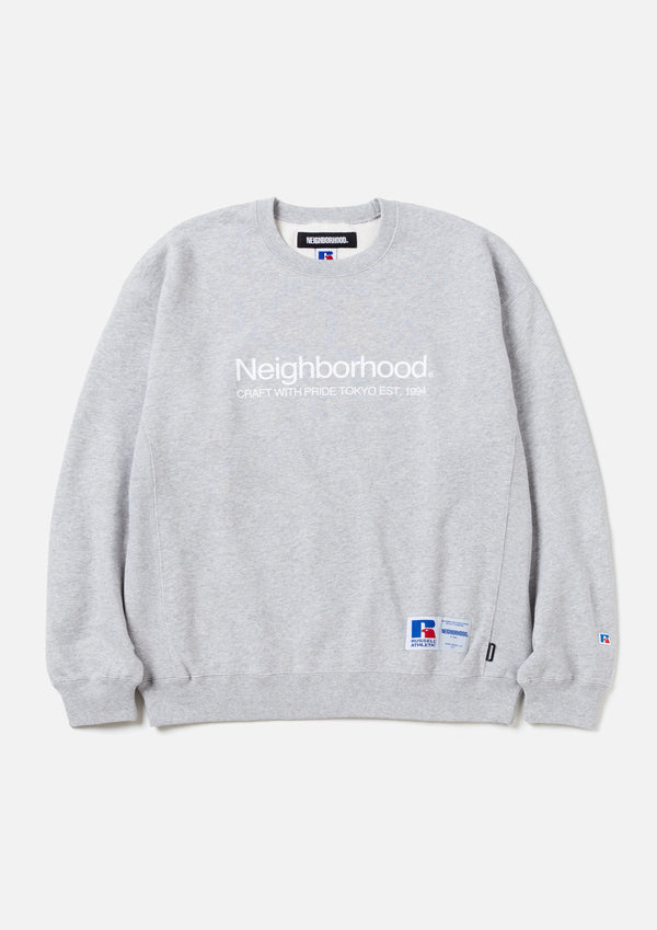 NH X RUSSELL ATHLETIC . SWEAT SHIRT LS(GRAY)