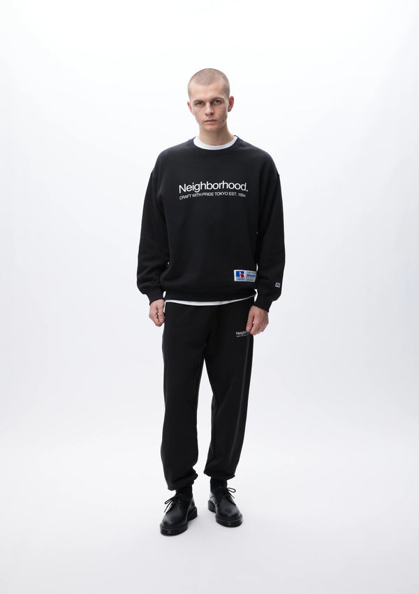 NH X RUSSELL ATHLETIC . SWEAT SHIRT LS(BLACK)